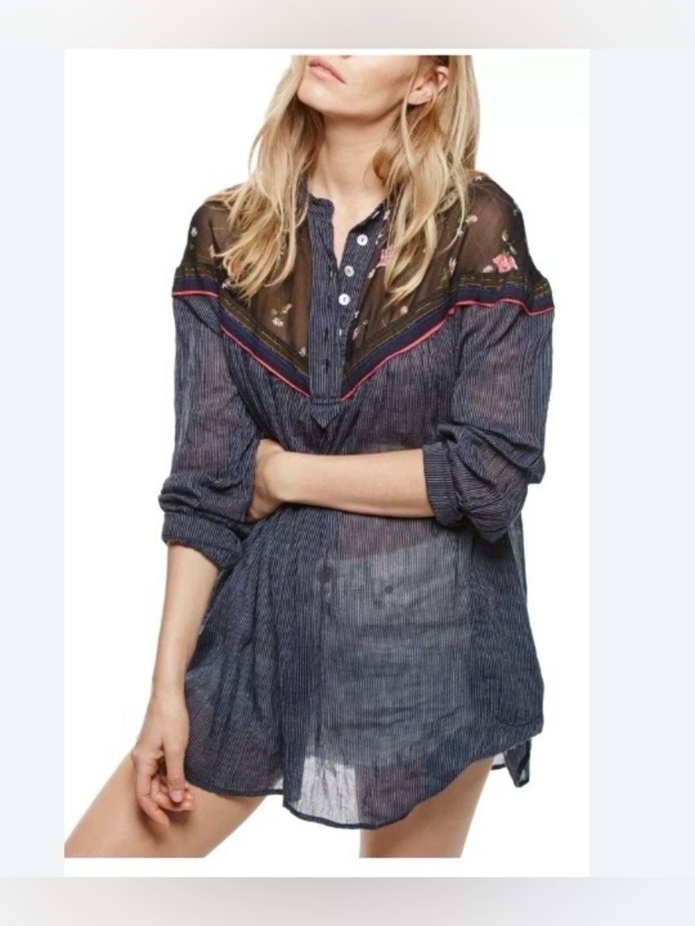 Free People Hearts and Colors top. Size XS.